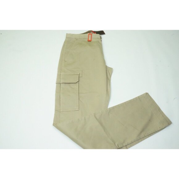 Isaia Other - Isaia Tinto Slim Cotton Blend Solid Beige Khaki Brown Cargo Pants 46R Brand New